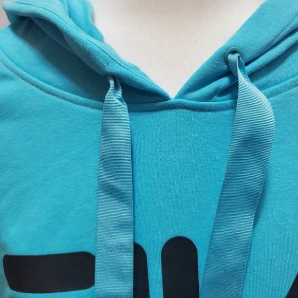 Fila Light Blue Curve Pullover Hoodie Plus Size - Picture 11 of 11